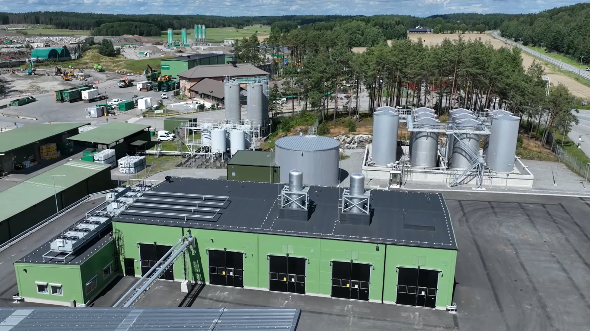 SRS recycling plant at Ragn-Sells facility at Högbytorp
