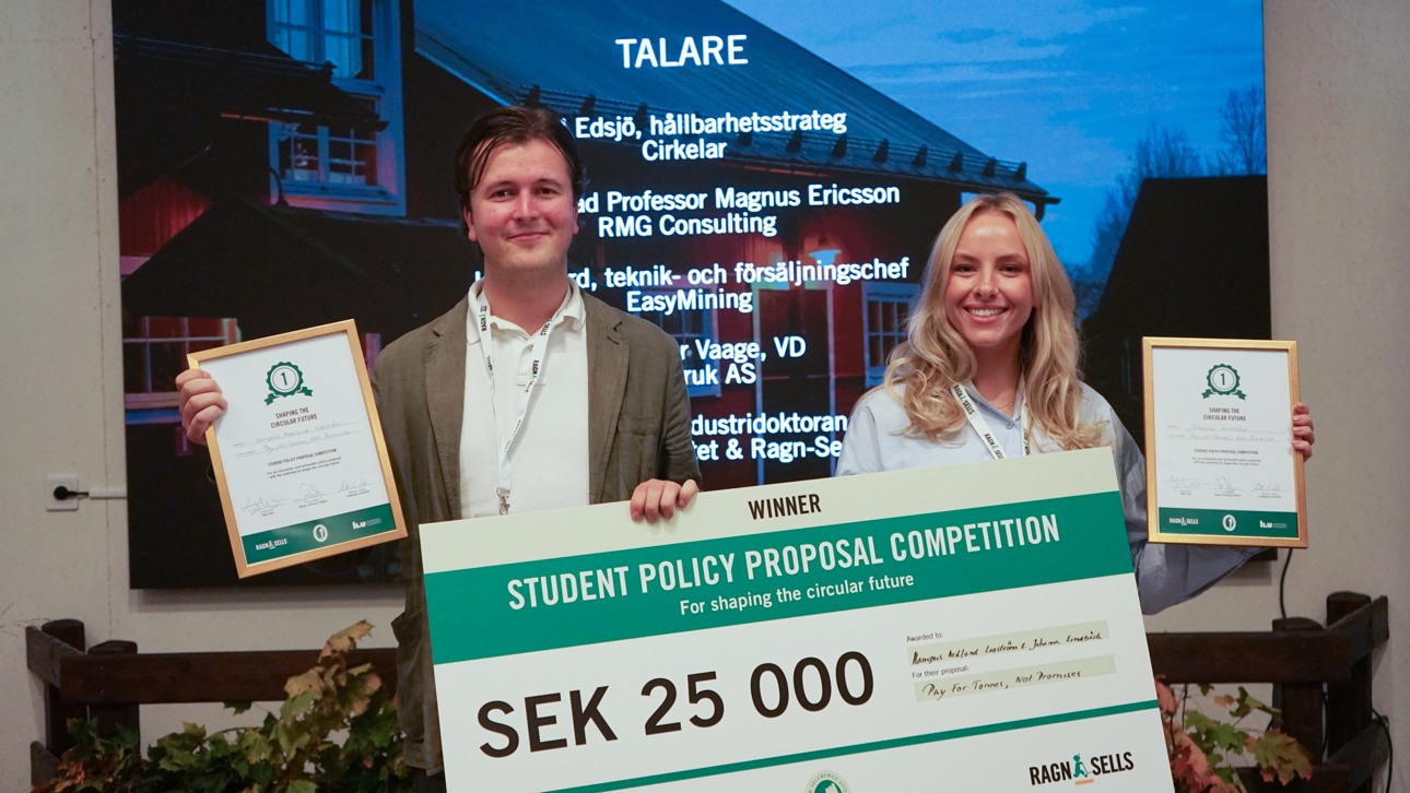  Hampus Ardland Looström and Johanna Lindbäck from Linköping University