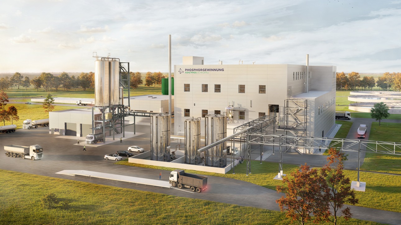 Ash2Phos plant in Schkopau, Germany
